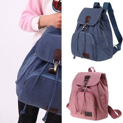 Stylish Canvas Backpack for Women Travel Daypack Trendy School Bag with Spacious Storage