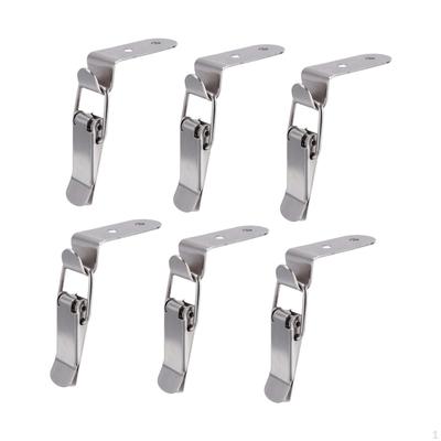 6 Pieces 90 Degree Hook Lock Bolt Right Angle Door Hasp Latch Catches Clamp for Box