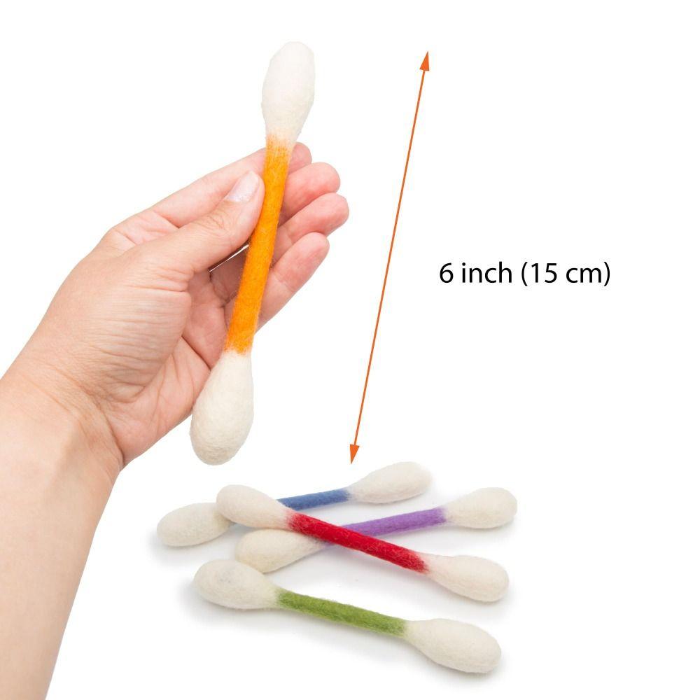 6PCS Felt Giant Swabs Cat Toy Soft Interactive Kick Stick Creative Kitten Toy Cat Lovers