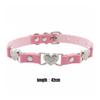 PU Leather Women Choker Adjustable Sparkling Heart Design