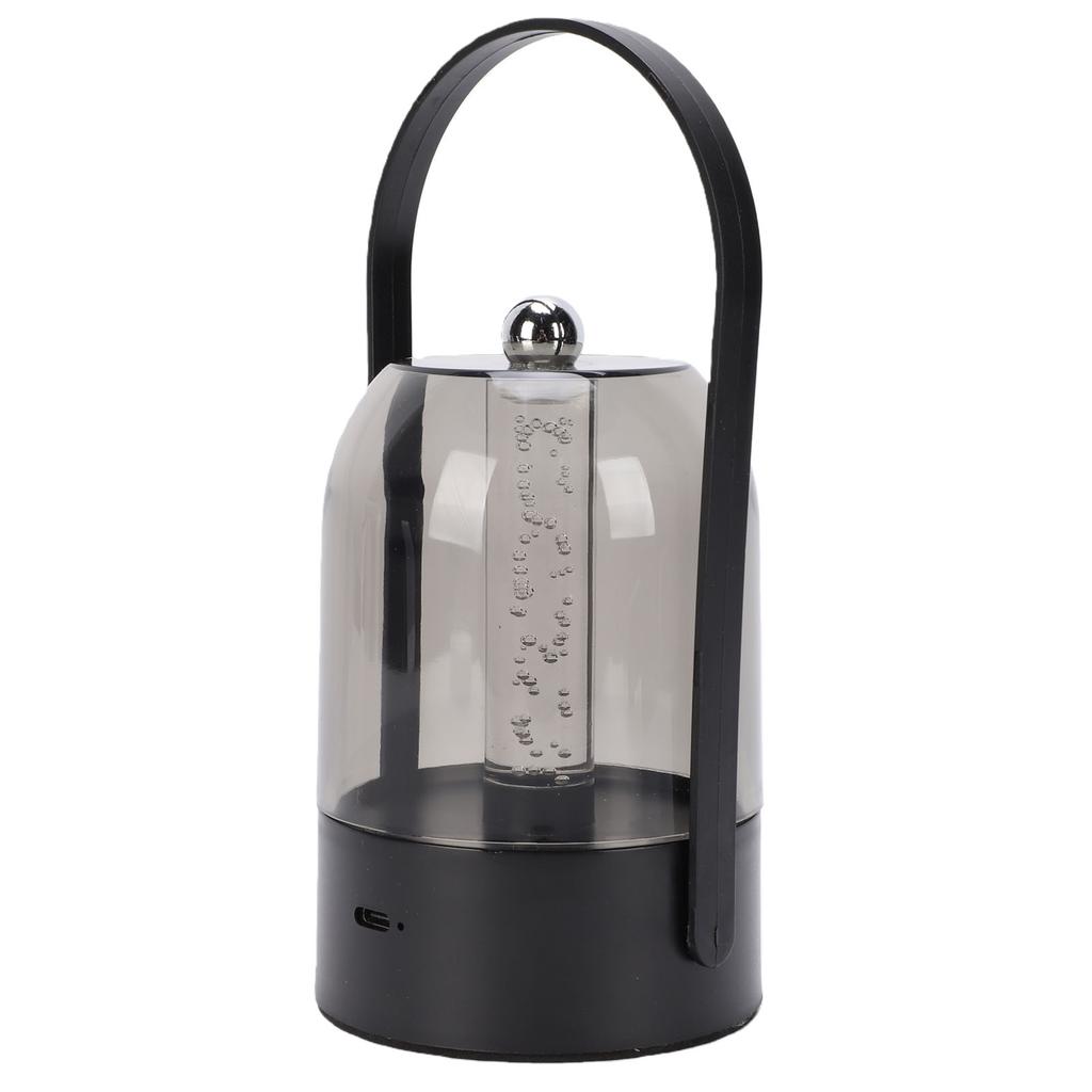 Portable Camping Lantern Vintage USB Rechargeable Bedside Table Lamp with Handle Brightness Warm Lighting for Bedroom Outdoor Picnic