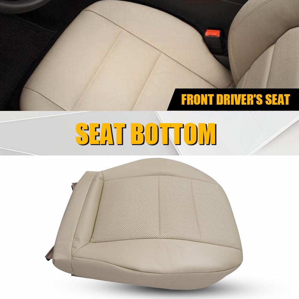1Set Leather Bottom Seat Cover Black Light Tan Fit for Mercedes Benz GLK250 GLK280 GLK300 2008-2015 Front Driver's Seat
