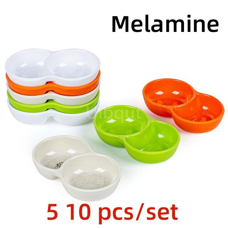 Melamine Hot Pot Sauce Dishes plastic Small Dipping Plates Self seasoning pepper wasabi Soy Sauce Vinegar Dish dressing bottle