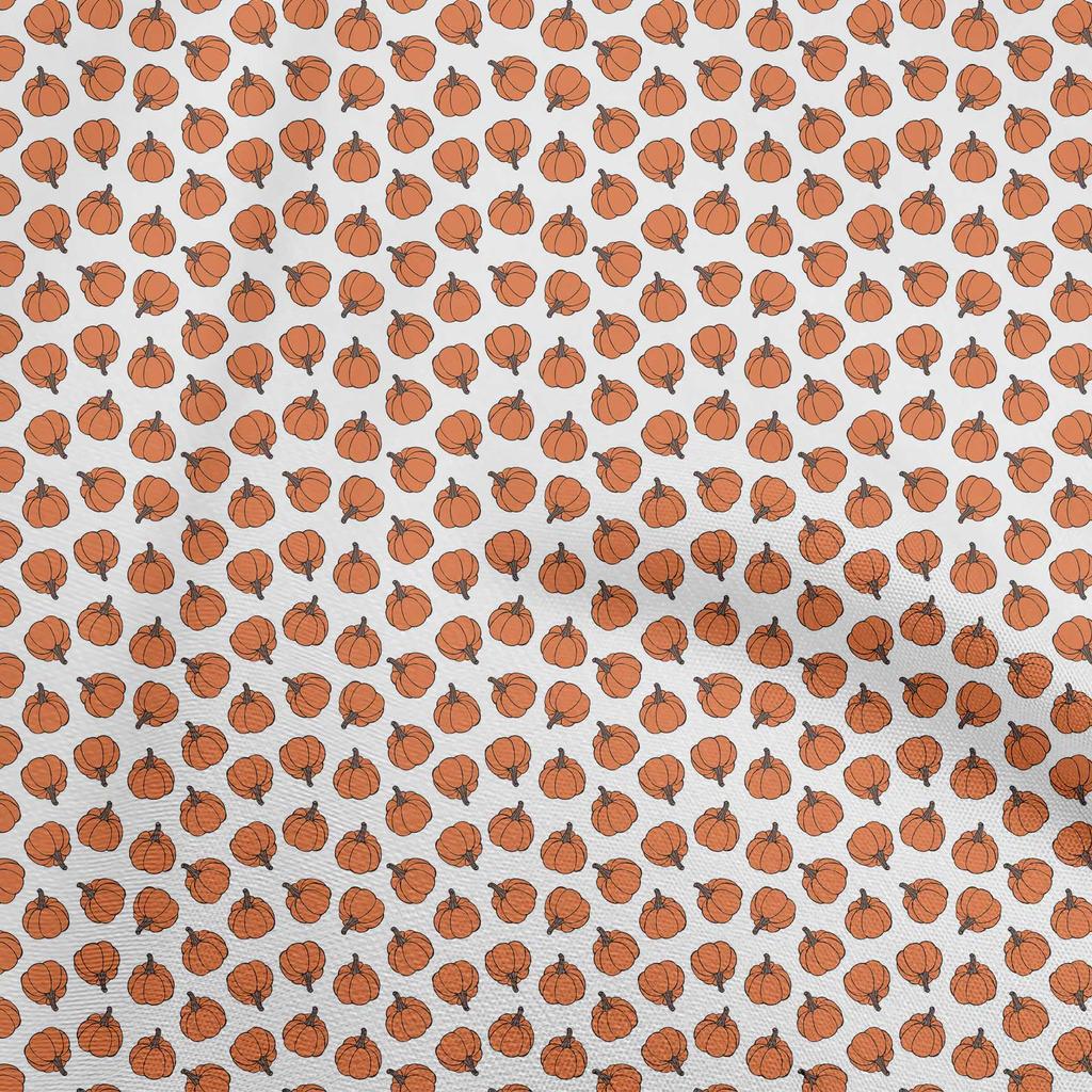 oneOone Cotton Flex Black Fabric Pumpkin Dress Material Fabric Print Fabric By The Yard 40 Inch