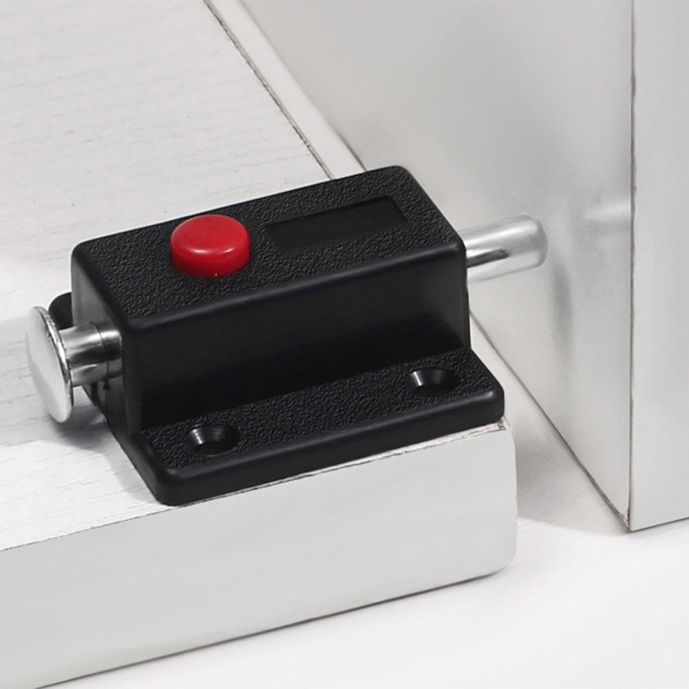 10pcs Plastic Cabinet Push Button Spring Load Automatic Door Bolt Latches Lock for Multiple Cabinet Door Locking Needs