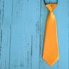 Elastic Silk Tie: Simple, Solid Color, Lazy Man's Design for Kids