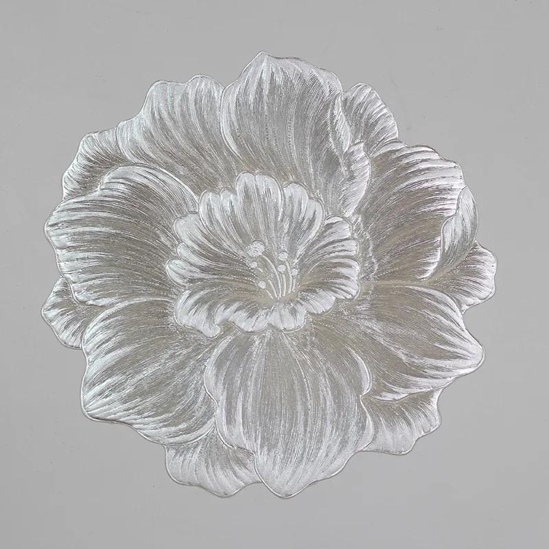 Ny Lotusformet Varmebestandig Blomsterplassmatte Dekorativ Vaskbar Bordbrikke Underlegg for Hjemmefest Bryllupsdekorasjon