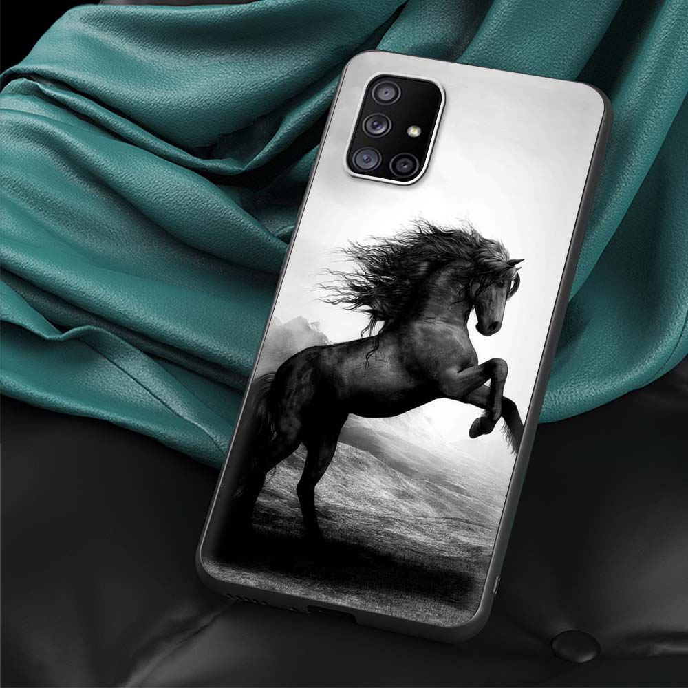 Running Horse Animal Fundas for Samsung Galaxy A70 A50 A40 A20s A30 A10s A20e A10 A02s A01 Phone Case for Samsung A51 A72 Cover
