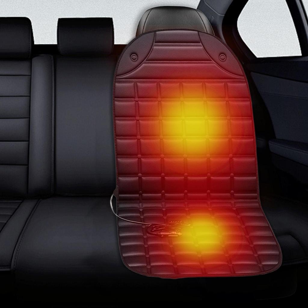 Heated Car Seat Cushion 12V Auto Warming Supplies Electric Auto Seat Heater For Cars Trucks SUVs RVs Drivers Travelers Winter