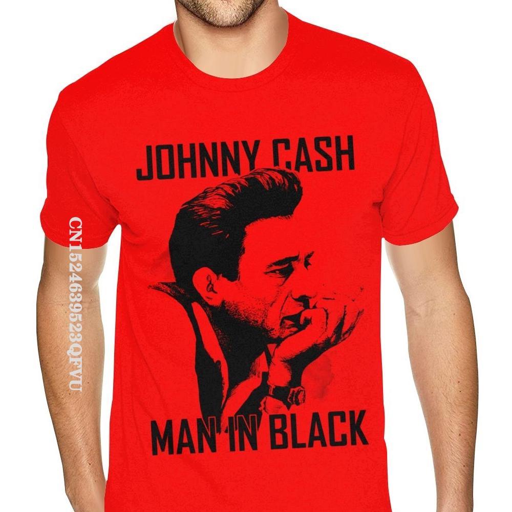 Pánské tričko Johnny Cash Pár Vysoce kvalitní tričko Muž Anglický styl Pánská trička Nízká cena Značka Top Vintage Tričko