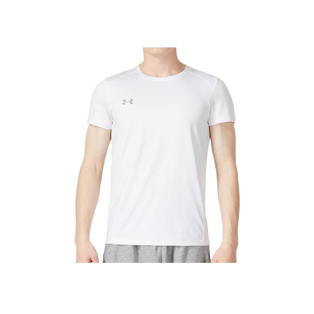 Under Armour Logo Jednobarevné Ležérní Volné Tričko s Krátkým Rukávem a Kulatým Výstřihem Pánské Topy 23500506-100