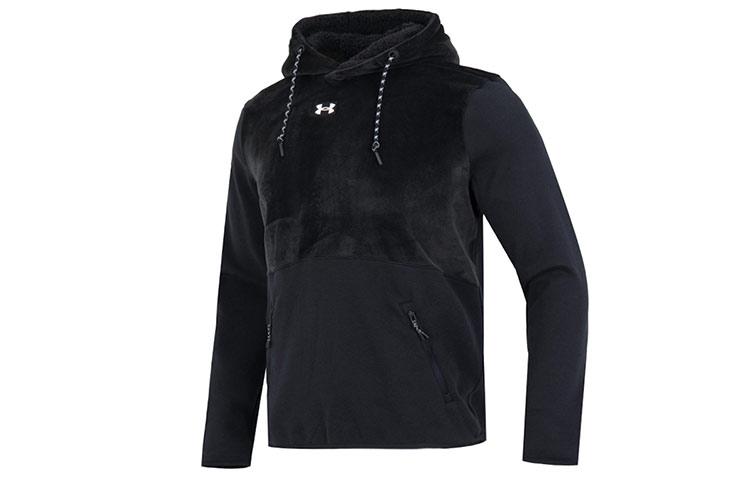 Under Armour Journey Sweatshirts Men s Black Hooded Moderate 1373874-001 L