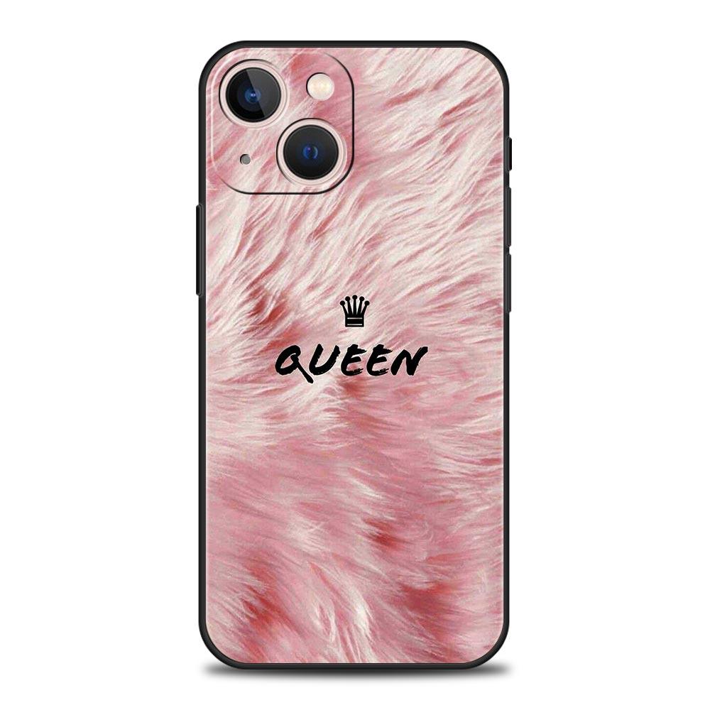 Rose Gold Pink Princess Queen Phone Case For iPhone Apple 15 14 13 Pro Max 12 11 Mini 7 8 Plus XR XS X SE 2020 Cover Shell Coque