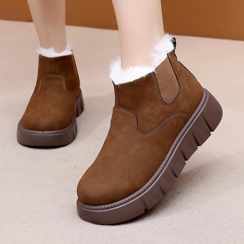 Winter New Women's Casual Cotton Shoes Thickened Warm Comfortable Anti-slip Durable Free Shipping Winter Women's Cotton