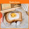 Fried Cute Egg Toast Cartoon Food Plush Toy Doll For Gifts And Decoration Room