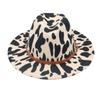 Belt Accessories Graffiti Clown Top Hat Cow Show Jazz Hat Cashmere Hat Big Brim Felt Hat