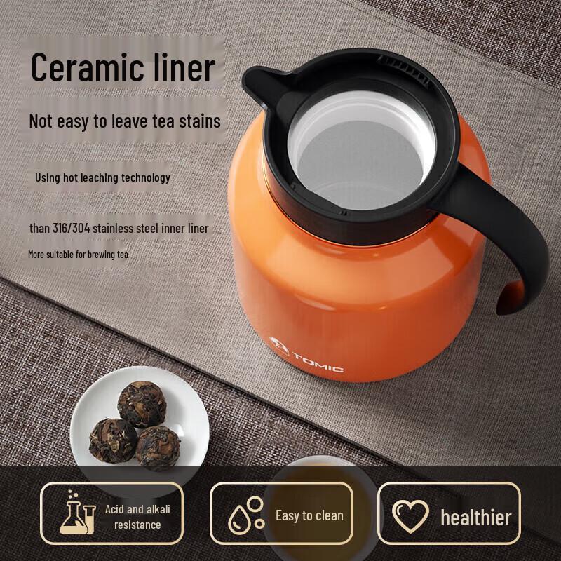 TeMeiKe Smart Temperature Display Insulated Stewing Tea Pot