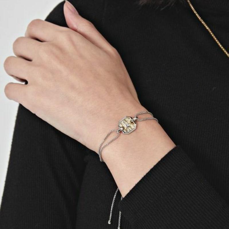 Gaman W Two-Tone Bird Bracelet