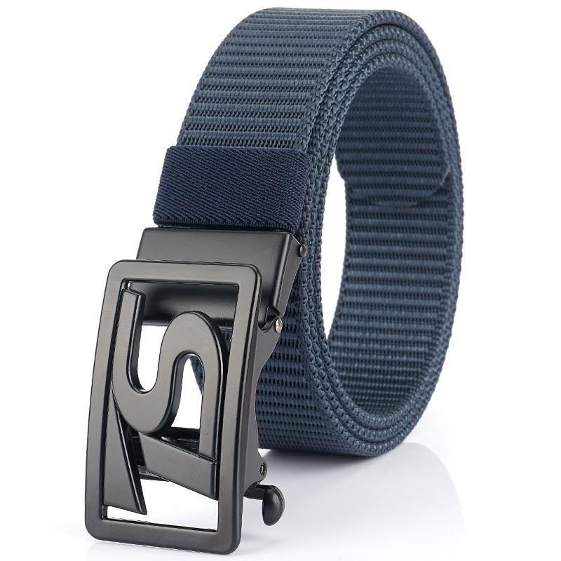 TS Belt Men's Automatic Buckle Business Casual Thick Nylon