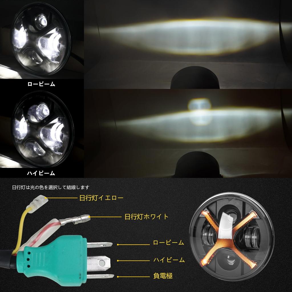 Motikvans 250 LED Headlight H4 High Beam Low Beam Switching DRL Headlight Application Suzuki Vstrom 250 DL250 High Brightness Waterproof DRL V-Strom