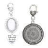 Wedding Bouquet Photo Charm Oval Picture Frame with Pendant Brooch For Bridal Stylish Photo Lapel Pin Assessories
