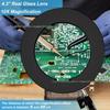 LED Clip-on Desk Lamp with Magnifying Glass for Beauty, Nail Art, Embroidery, Repair, and Tattoo Work