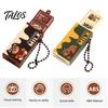 Snap Chocolate Toy Simulated Keychain Pendant, Stress Relief Pendant with Ball Chain, Hanging Decorative Accessory for Backpacks Handbags Fake