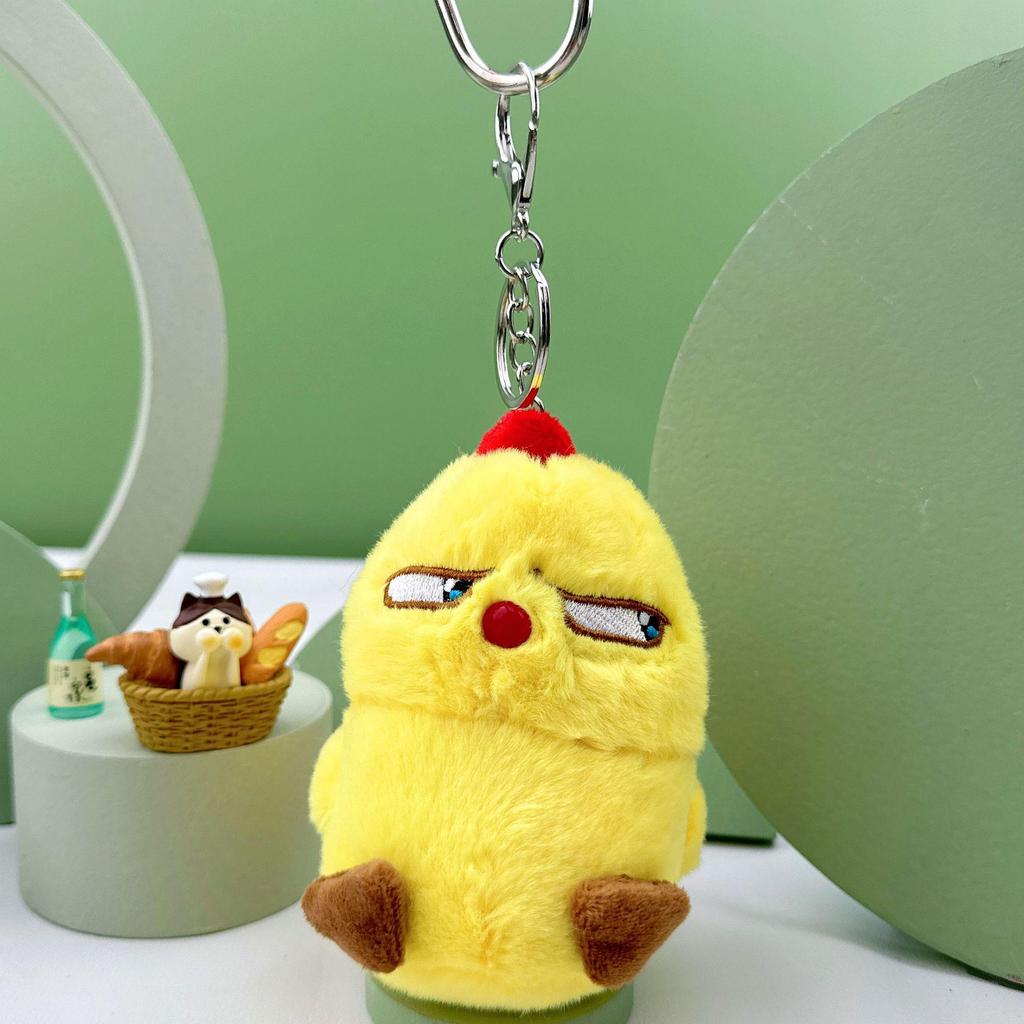 Adorable Plush Chicken Penguin Doll Keychain - Cute Children's Toy and Girly Bag Pendant