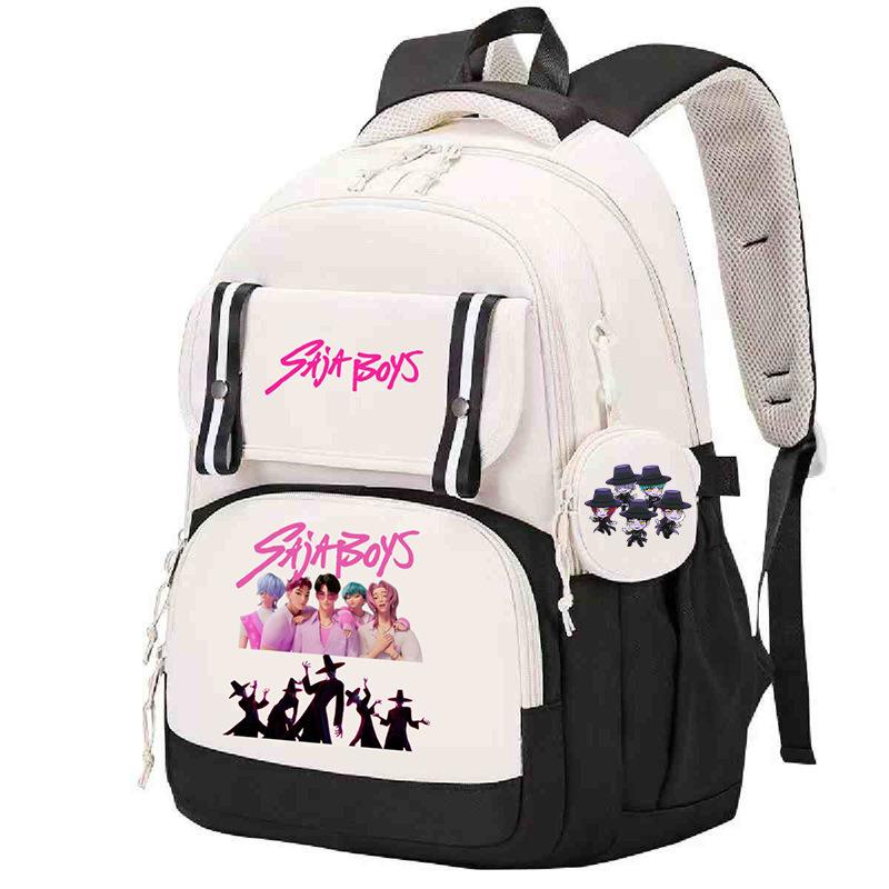 

KPop Demon Hunters Demon Hunters Peripheral Korean version schoolbag to reduce the burden and protect the spine for primary and secondary No specification