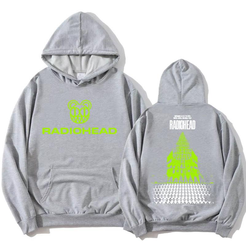 Rock Band Radiohead Trasa 2025 Listopad Bluzy Polarowe Zimowe Długi Rękaw Bluzy z Kapturem Casualowa Moda Męskie/Damskie Pulowery