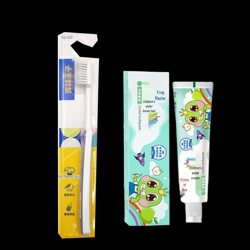 Frog Prince Deep Clean Toothbrush & Apple Toothpaste Set
