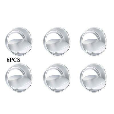 Aluminium Mini-Kuchenformen 6er-Set mit herausnehmbarem Boden für einfaches Backen