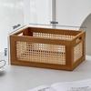 Solid Wood Storage Box Retro Organizer Boxes High Quality Storage Basket  Household