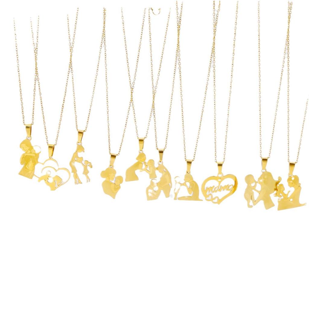 Mother's Day Heart Pendant Necklace - Love Letter Design