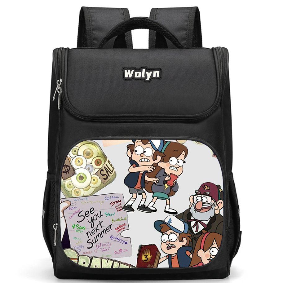 Seltsame Stadt Gravity Falls Freizeit Hochauflösender Druck Grundschüler Leichter Rucksack