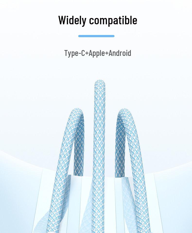 100W Fast Charging 3-in-1 Multi-Head Cable for Apple & Android