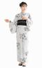 SOUBIEN Yukata Set Heko and Free Gray and Women's 3-Piece (Yukata, Obi, Geta) Size, Bordeaux, Ykt10089-obs00330