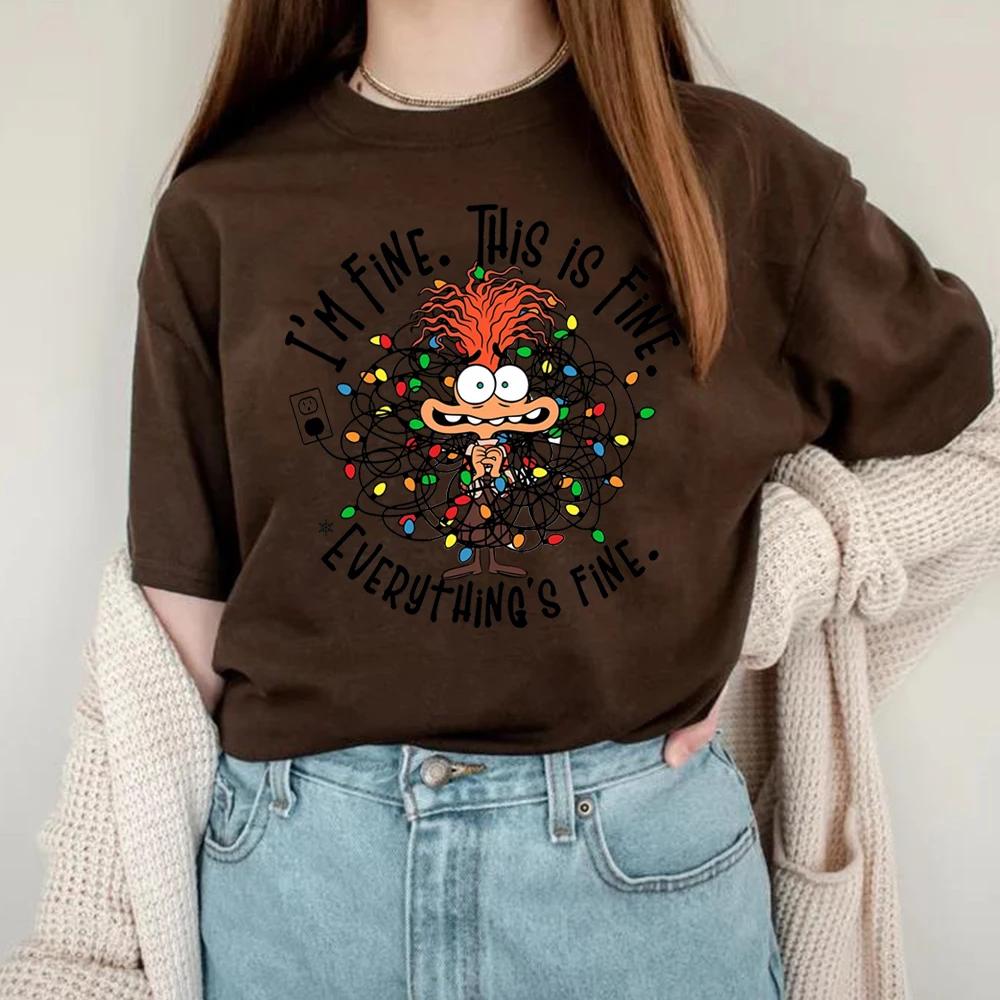 Anxiety Christmas Shirt Everything Is Fine TShirt Inside Out Emotions Tee Unisextal Health Christmas Shirt Xmas Matching Tops Gift