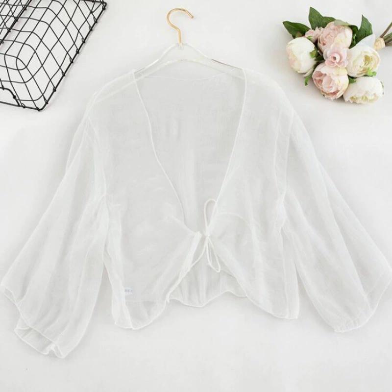 Chiffon Shawl Short Style Small Outer Cover, Sun Protection Clothing, Women's Summer Cardigan, Small Coat, Thin Sun Protection Cardigan