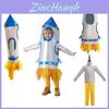 Dm0181 Children's Rocket Cosplay Space Stage Costume Astronaut Outfit For Kindergarten Performance Cute And Colorful
