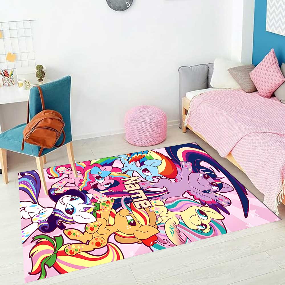 Little Pony (11) Customize your name rug, office chair cushion, home bedroom living room gift.