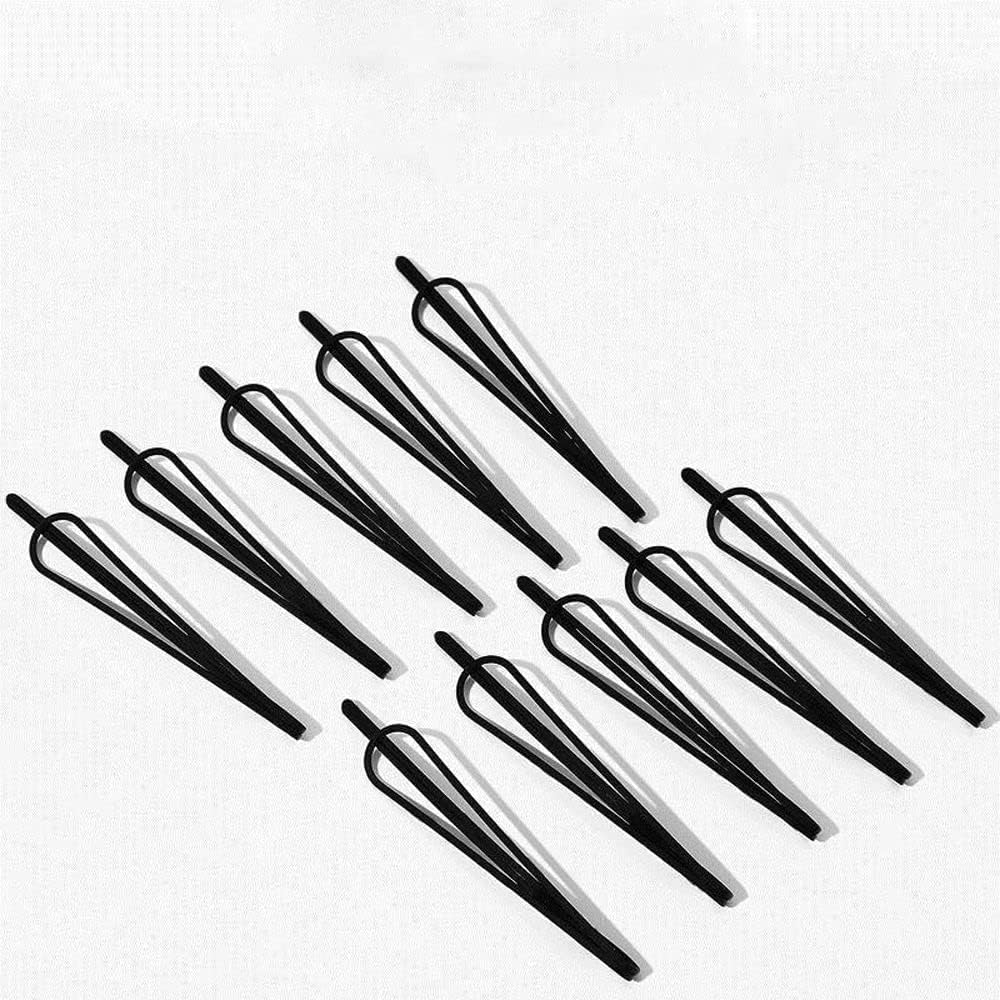 12pcs Black Hair Clips - Vintage Matte Finish,Invisible Bangs Clips for Women,Elegant Wedding Hair Accessories,Hair Accessories