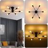 Lampada da soffitto in ferro battuto nordico Personalite Grand Living Room Light Semplice e moderna Sala da pranzo Studio Camera da letto Illuminazione