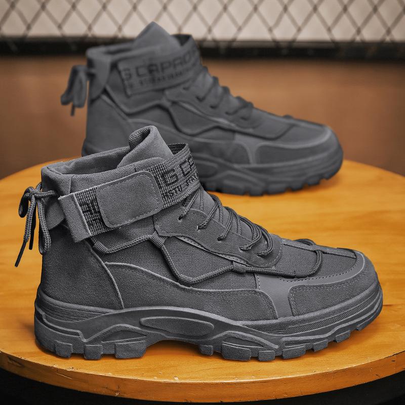 Labor Insurance Men's Shoes Autumn Work Work Non-slip Wear-resistant Tooling Shoes Men's High-top Sports and Leisure Martin Boots