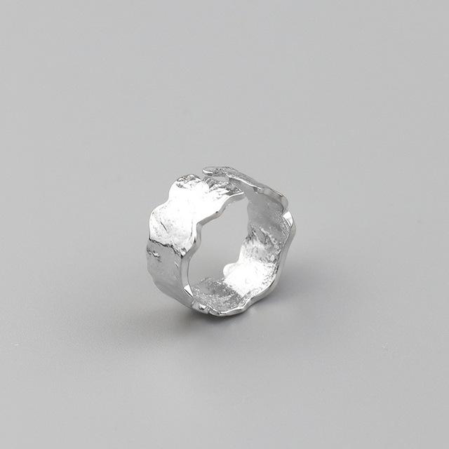 

ANENJERY кольцо для женщин, нерегулярные кольца из оловянной фольги, французские золотые ювелирные изделия, подарки Resizable