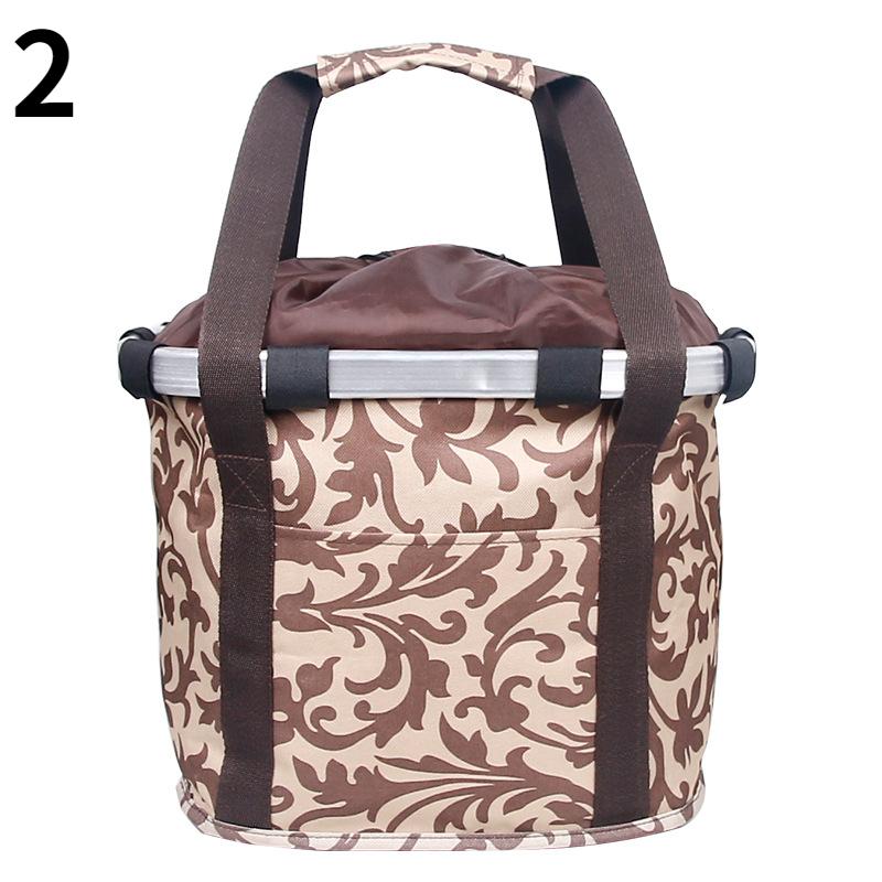 Foldable Bike Front Tube Bag Waterproof Bicycle Handlebar Basket Pack Cycling Front Frame Bike Accessories Bike Baskets,1PCS