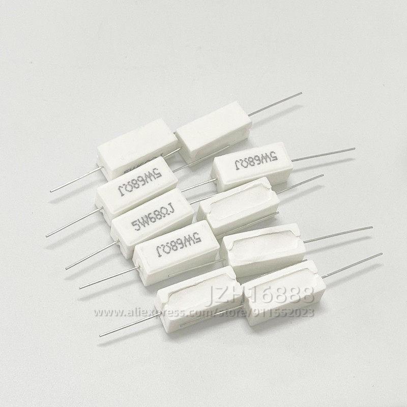 

10pcs/5W 5% Cement Resistor Power Resistance 0.1 ~ 1M 0.1R 0.5R 1R 10R 100R 0.22 0.33 0.5 1 2 5 8 10 15 20 25 30 100 1K 10K ohm 7K