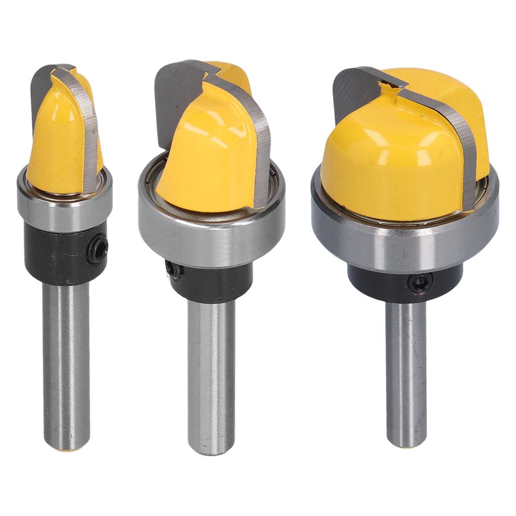 Round Nose Bit Core Box Bowl Tray Template Dish Carving Router Cutter with Bearing 14in