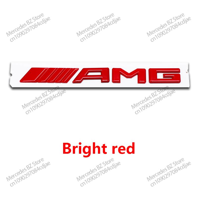 AABHA1 New 3D ABS AMG Letter Badge Car Rear Trunk Emblem Sticker Decoration for Mercedes Benz W204 W205 W203 W211 W212 W213 W201 W210