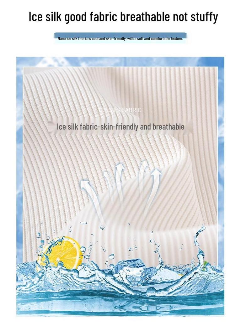 High-Waist Ice Silk Drawstring A-Line Shorts - Women's Summer Slimming Casual Style